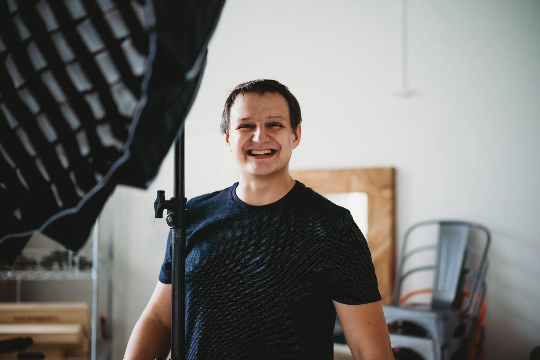 Paul Falcone on set